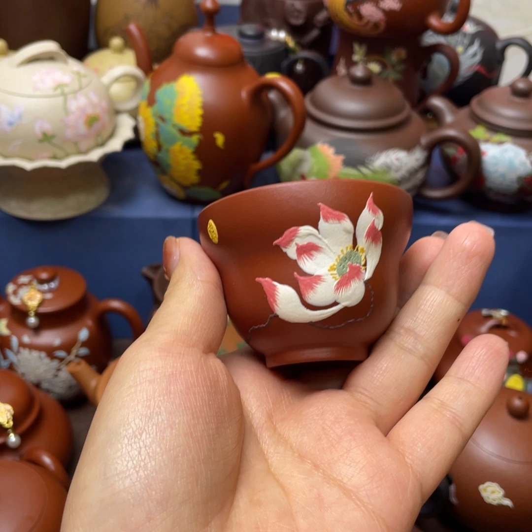 紫砂茶杯紫砂主人杯60cc