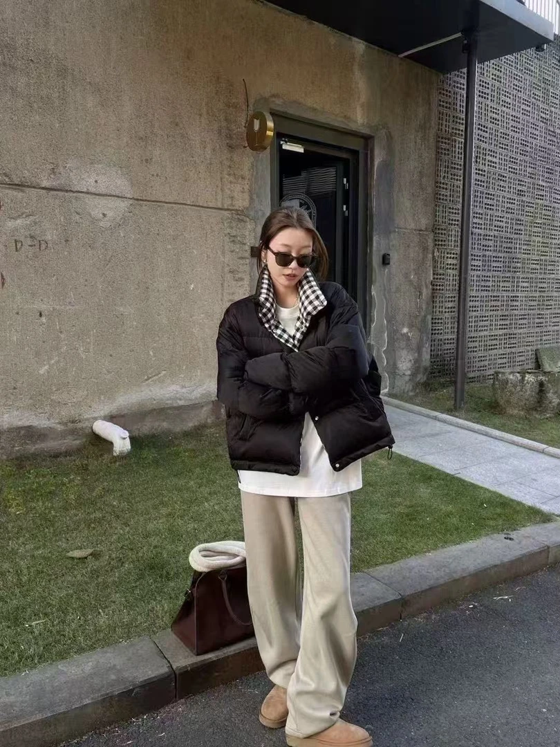 ZH 5052新款高端时尚保暖鹅绒服两面穿鹅绒服