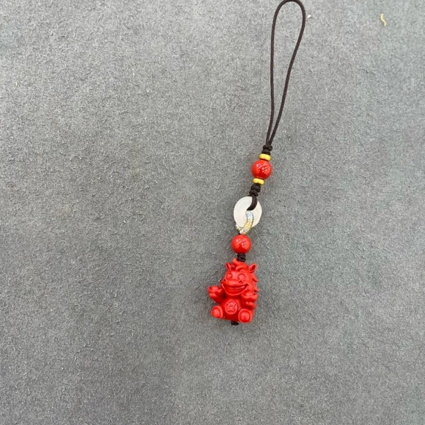 含辰砂工艺品H144-辰砂可爱小马挂件3333