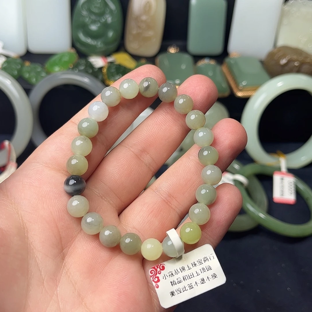 和田玉未镶嵌手链11