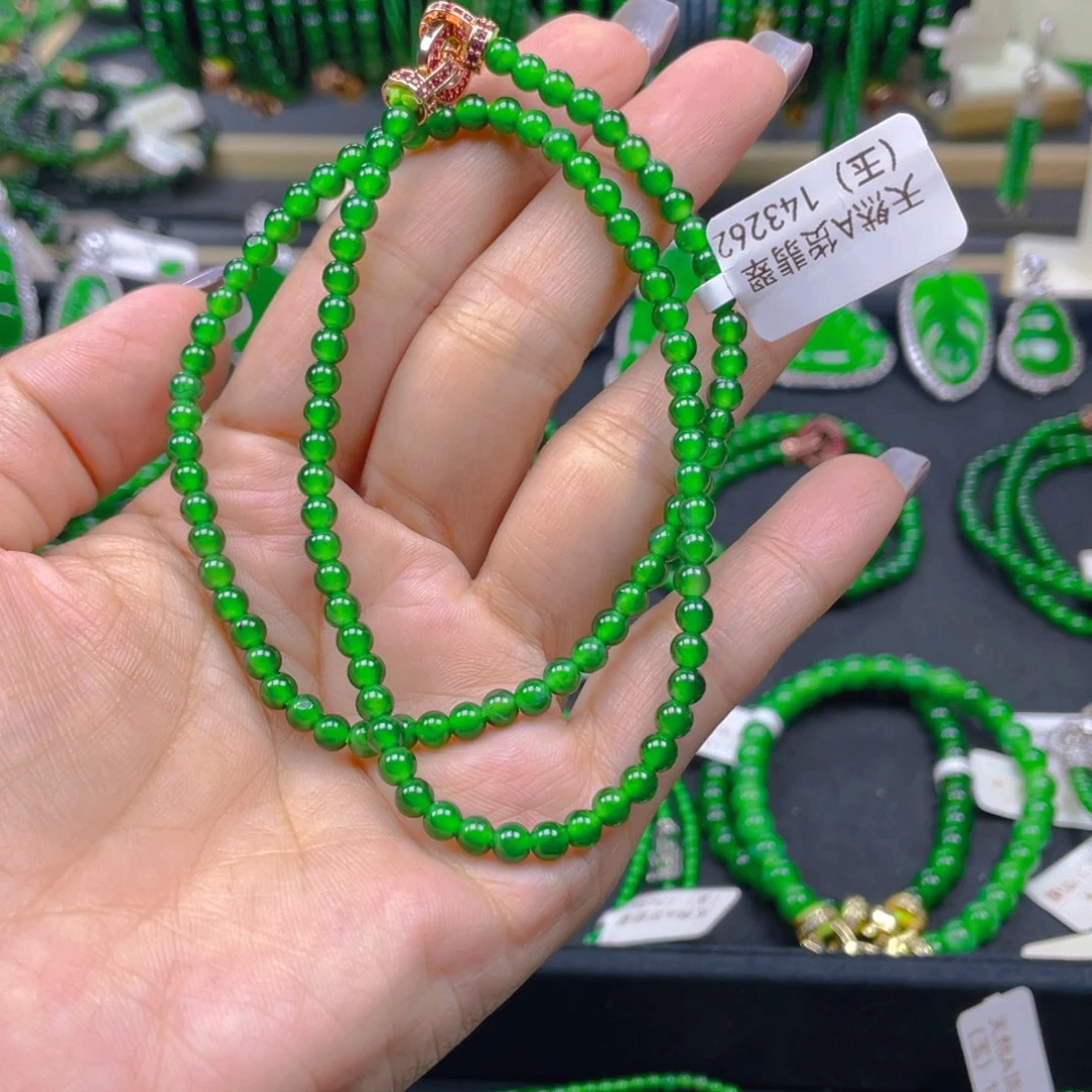 颈饰未镶嵌翡翠锁骨链4