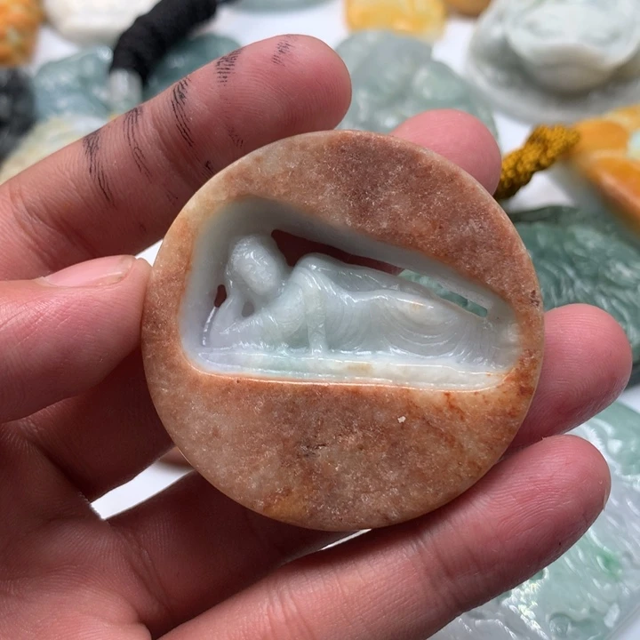 翡翠未镶嵌颈饰保真天然a翡翠