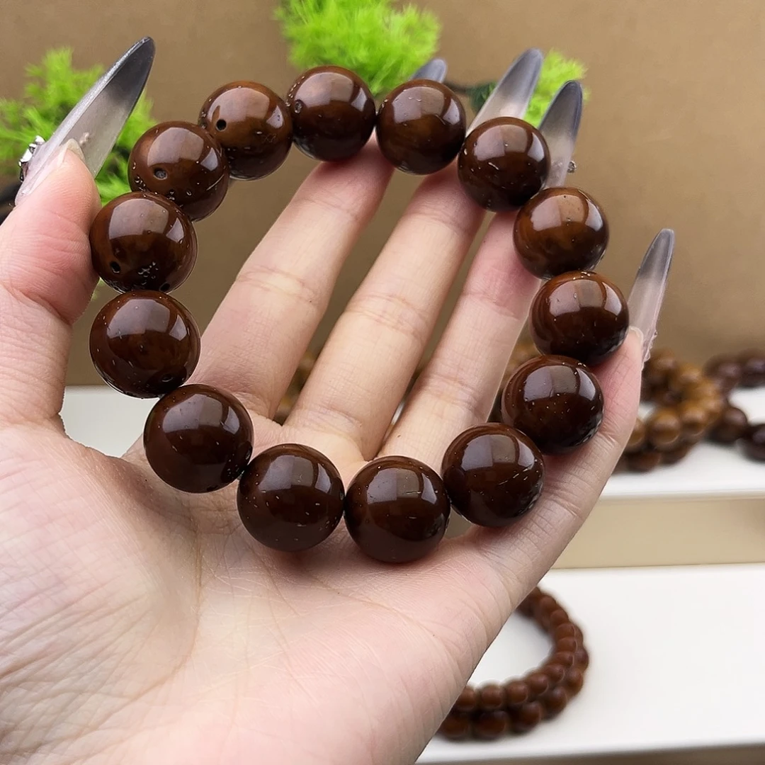 紫金鼠手串16.5光珠