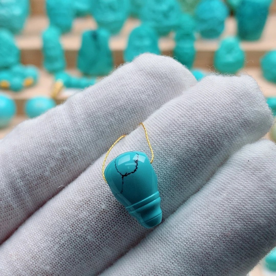 绿松石未镶嵌三通