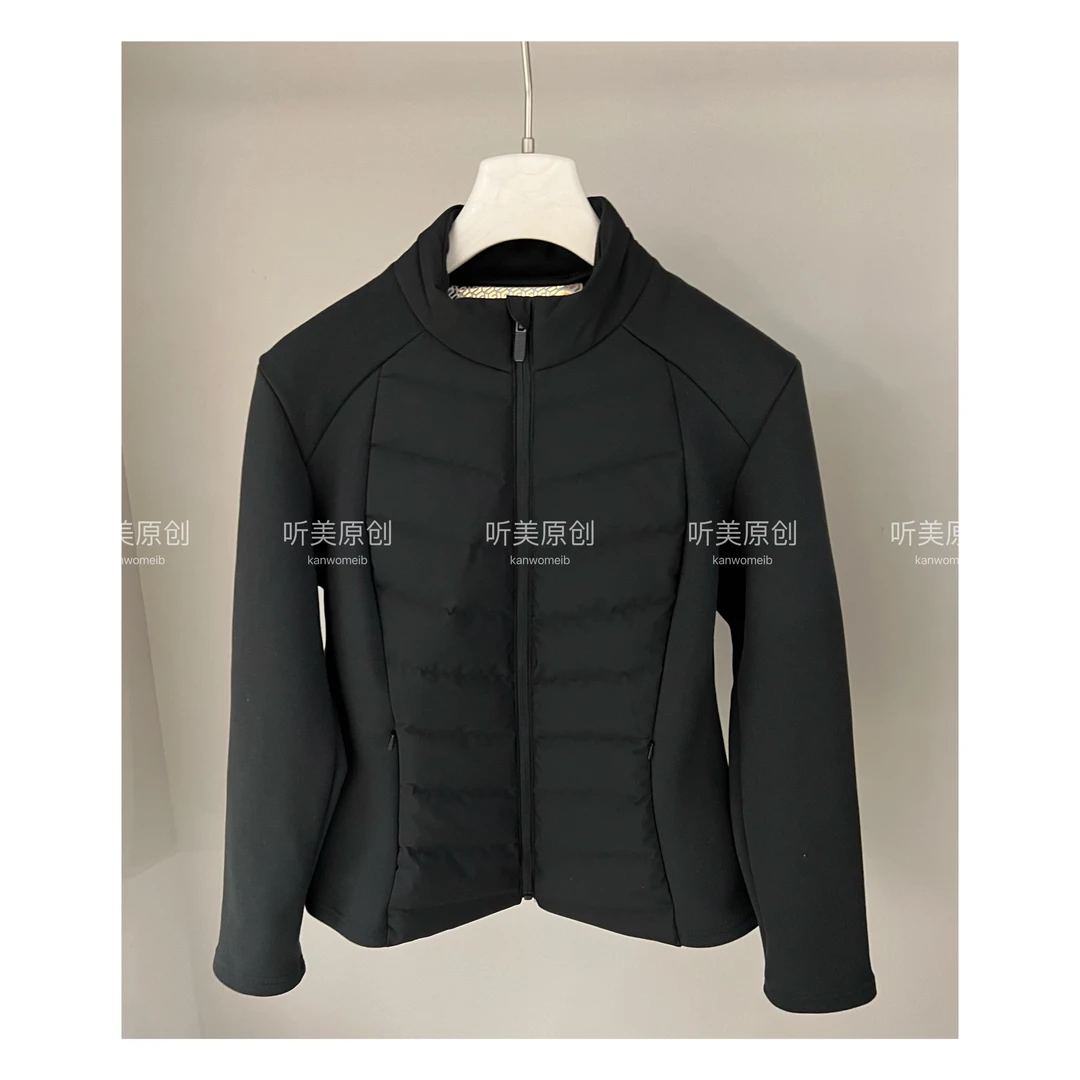 【媚儿M潮馆】原创抖音双11黑K小蛮腰立领羽绒外套