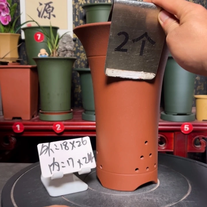 紫砂花盆紫砂花盆