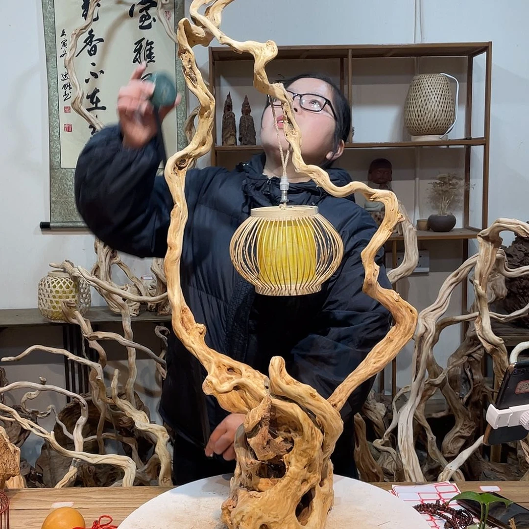 柏木杜鹃根根艺摆件