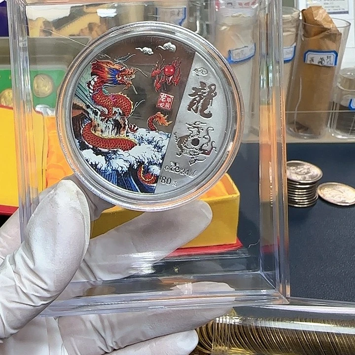 其他普通金属龙纪念章摆台