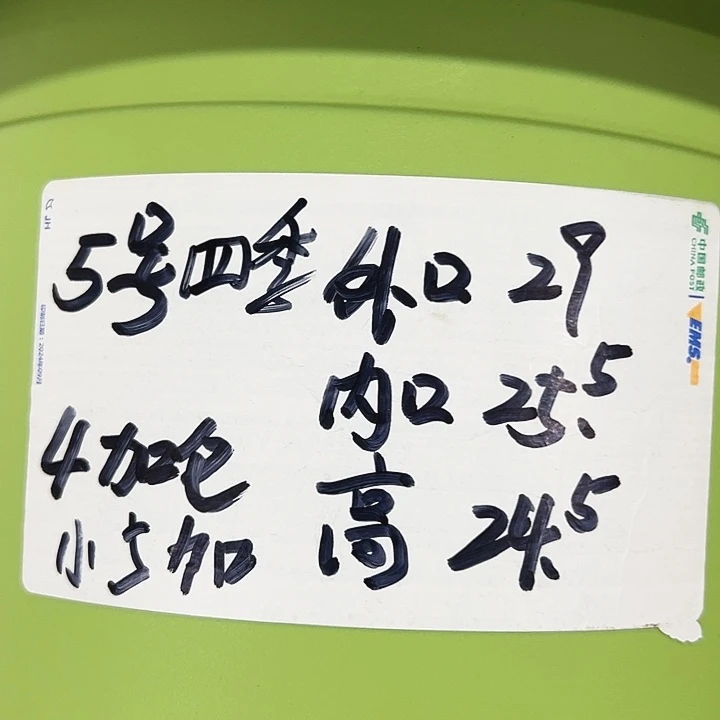 特价5号四季口29高24.5果绿无托6只