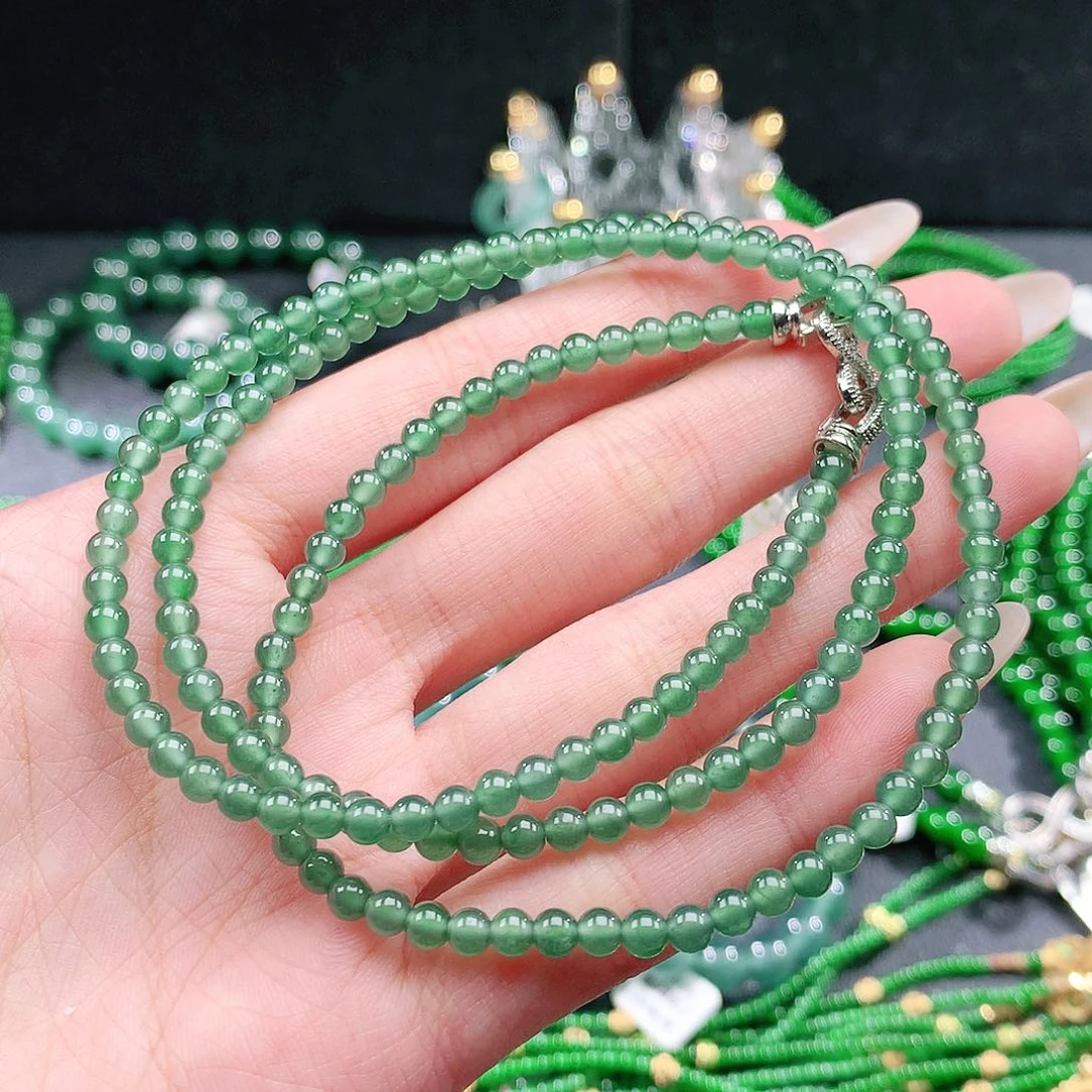 翡翠未镶嵌手链4.0