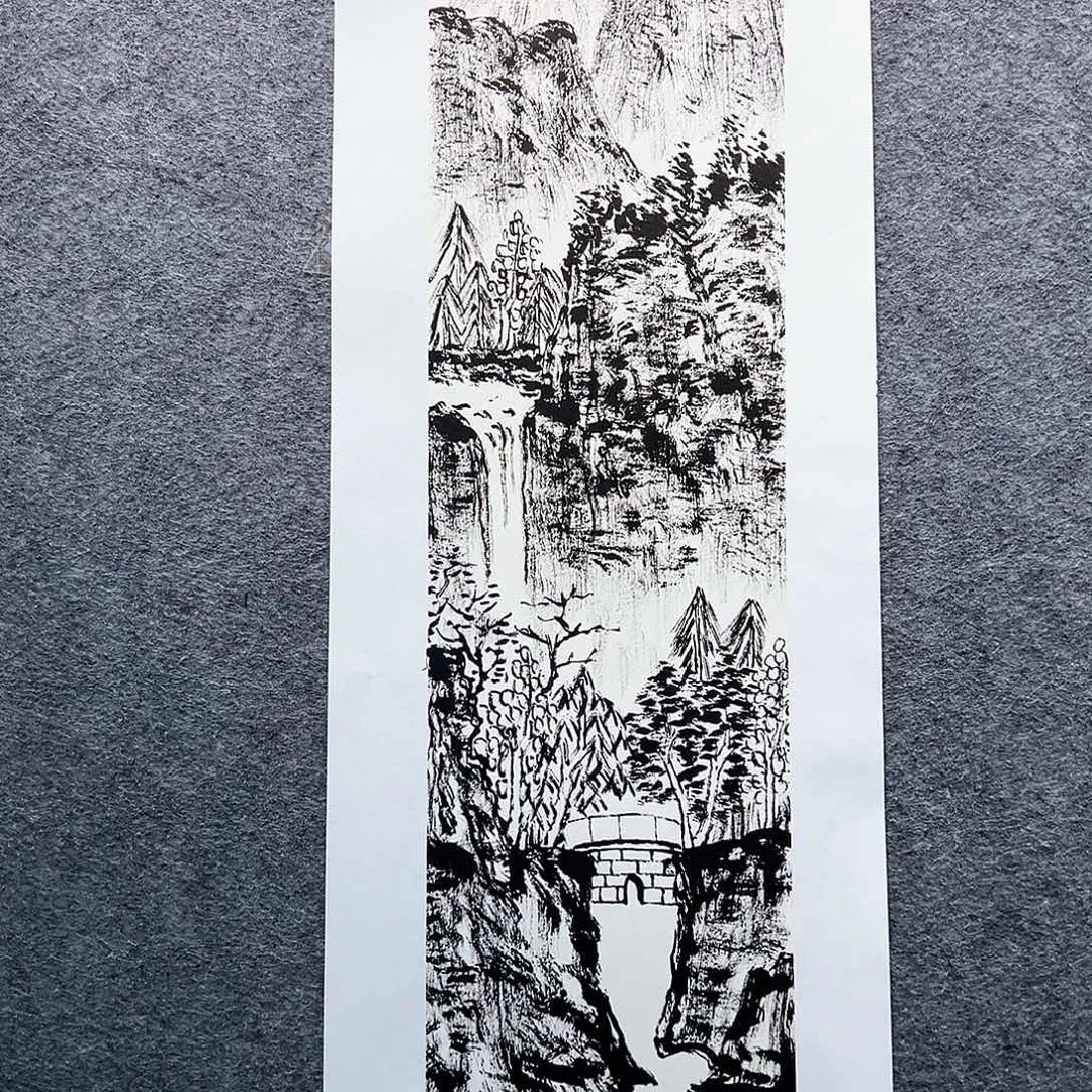 国画知鱼之乐纯手绘