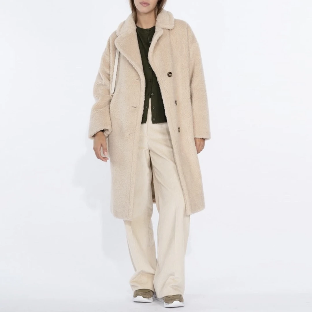 99新 COACH/蔻驰 4497/WEEKEND MaxMara 米色中长大衣/38码/98新
