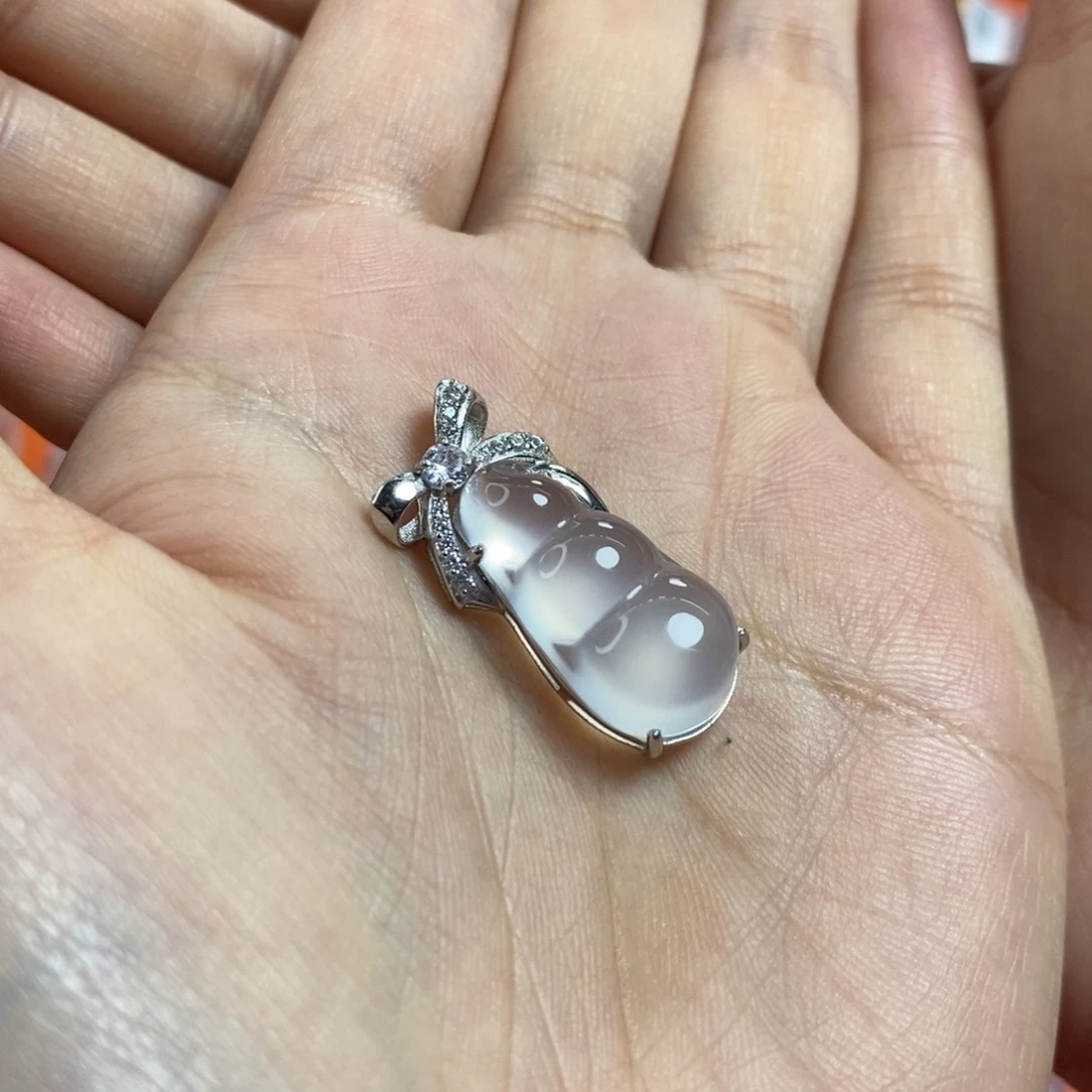 石英质玉豆子银S925镶嵌元*?