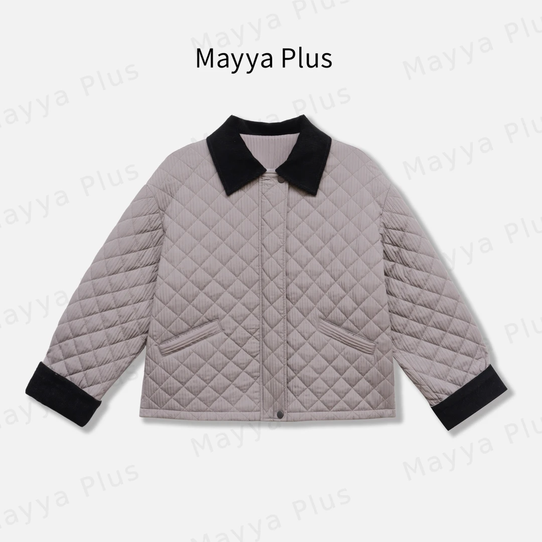 【小暖舱】Mayya Plus麦芽定制冬季气质显瘦毛茸茸棉衣外套32547118