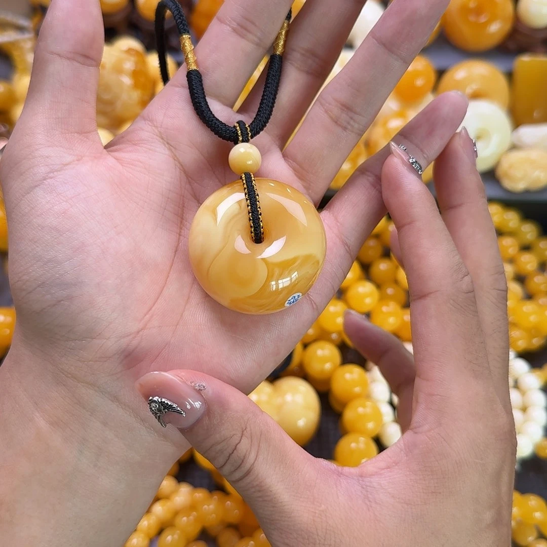 未镶嵌蜜蜡珠宝奇石平安扣