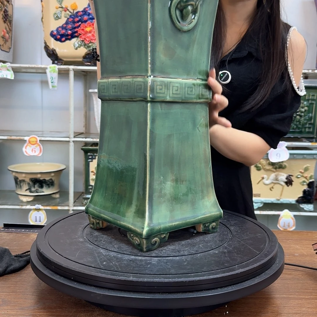 魏***哥完全开放石湾盆150花盆