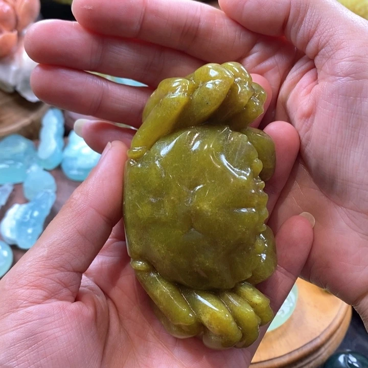 蛇纹石玉未镶嵌手把