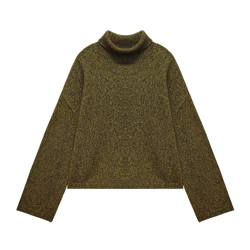 【可可专属】高领宽松短款高领羊绒衫FWF103002C