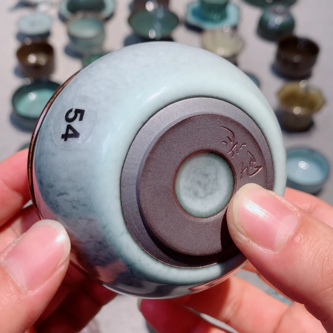 缥***缈龙泉青瓷茶具杯子