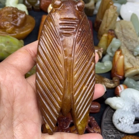 蛇纹石玉未镶嵌颈饰53