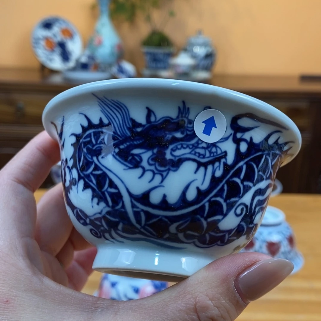 手绘现代茶具非古董