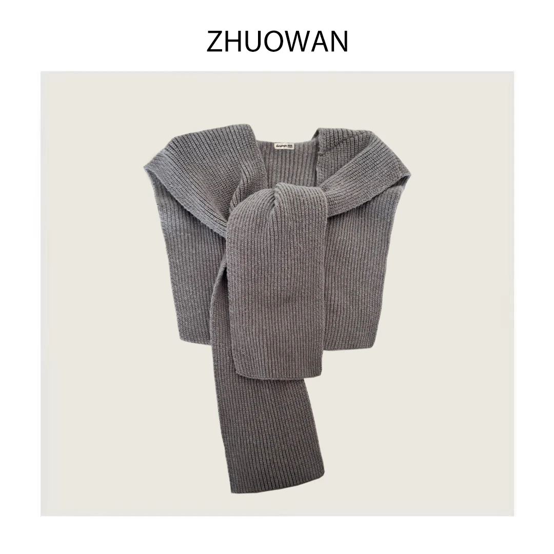 ZHUOWAN 连帽围巾披肩