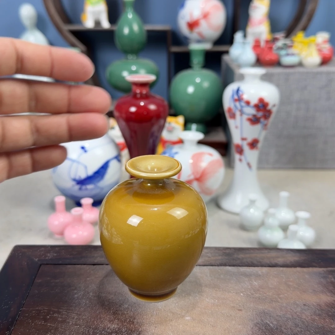 陶瓷手工小花器摆件