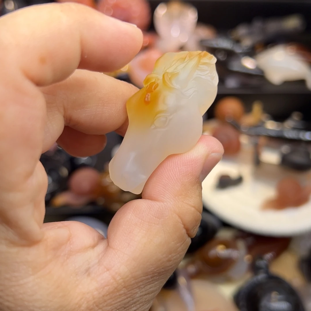 晨***曦玛瑙/玉髓未镶嵌手玩/摆件