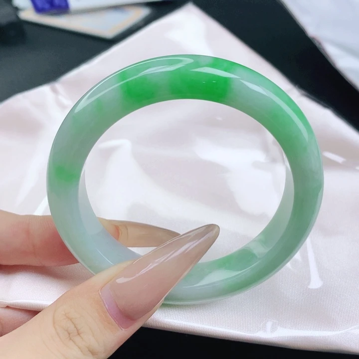 未镶嵌手镯翡翠53-54圈口