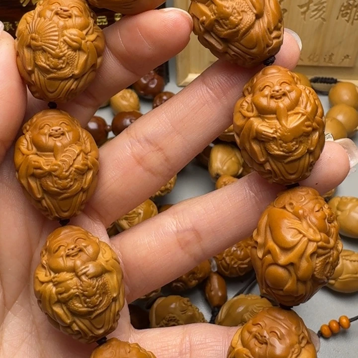 橄榄核手串/手链九龙财神
