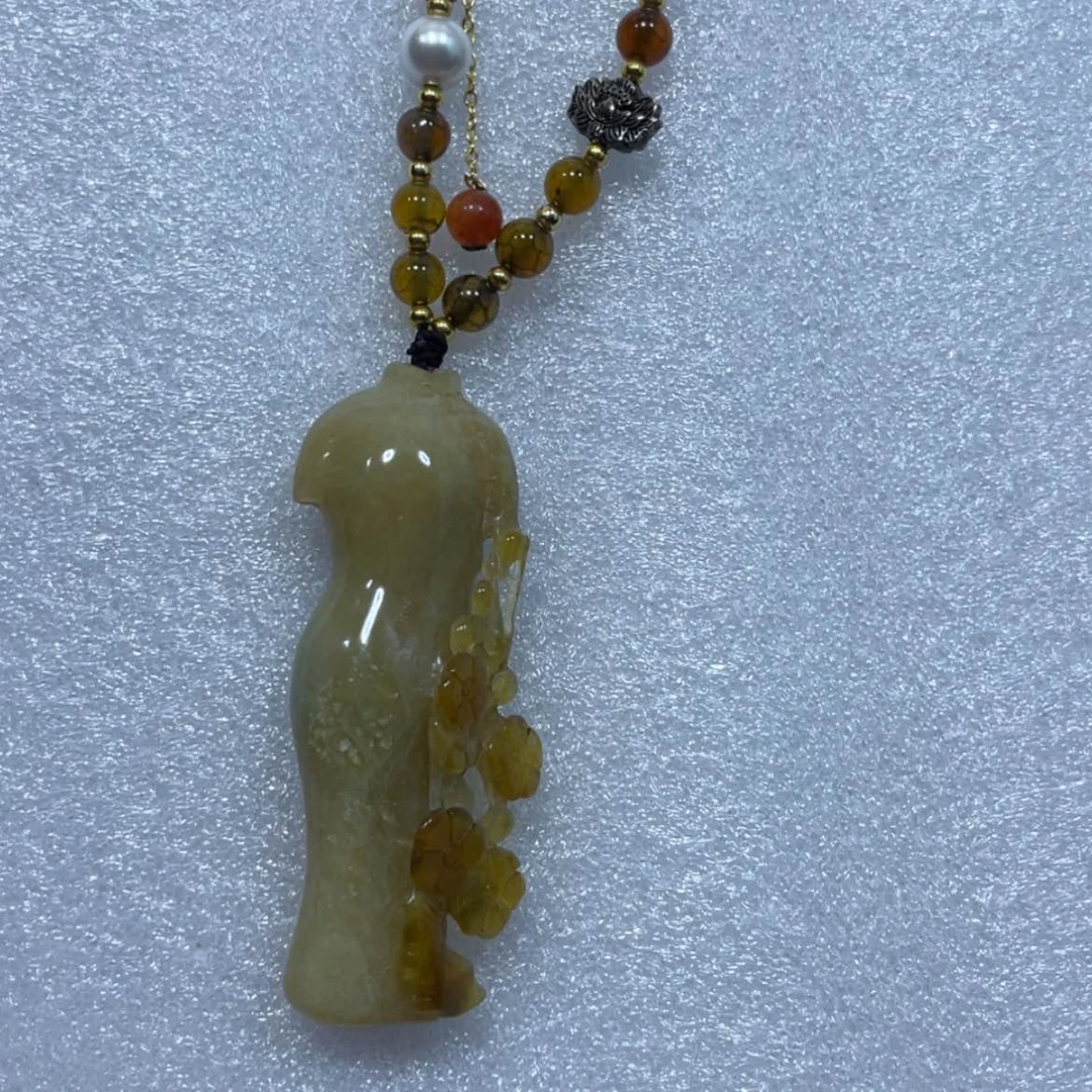 【闪购商品】岫玉颈饰未镶嵌19吊坠