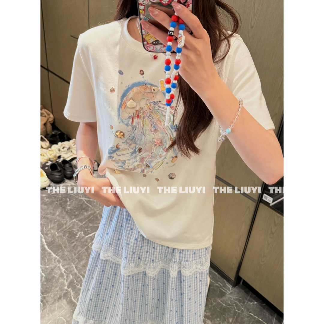 【LIUYI】水母T～夏季重工贝壳短袖T恤550711
