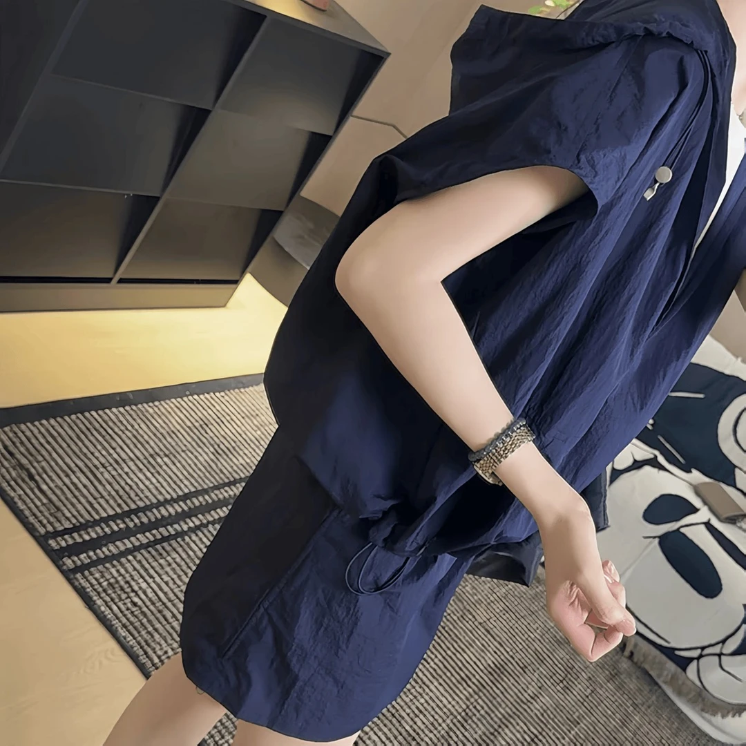 休闲风时尚连帽套装女2025夏季大码胖MM显瘦遮肉上衣半身裙两件套