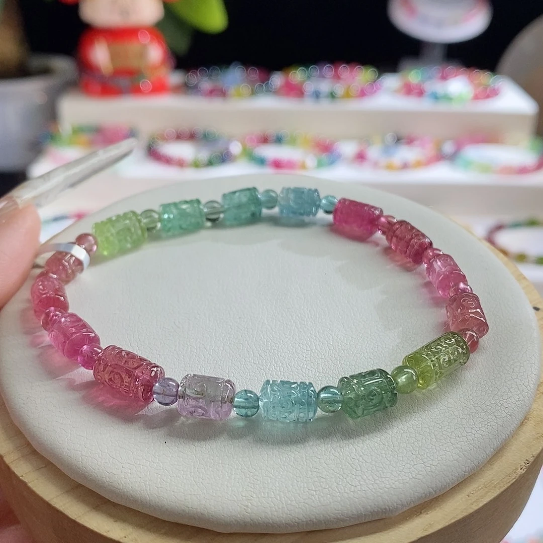 未镶嵌手链碧玺回纹