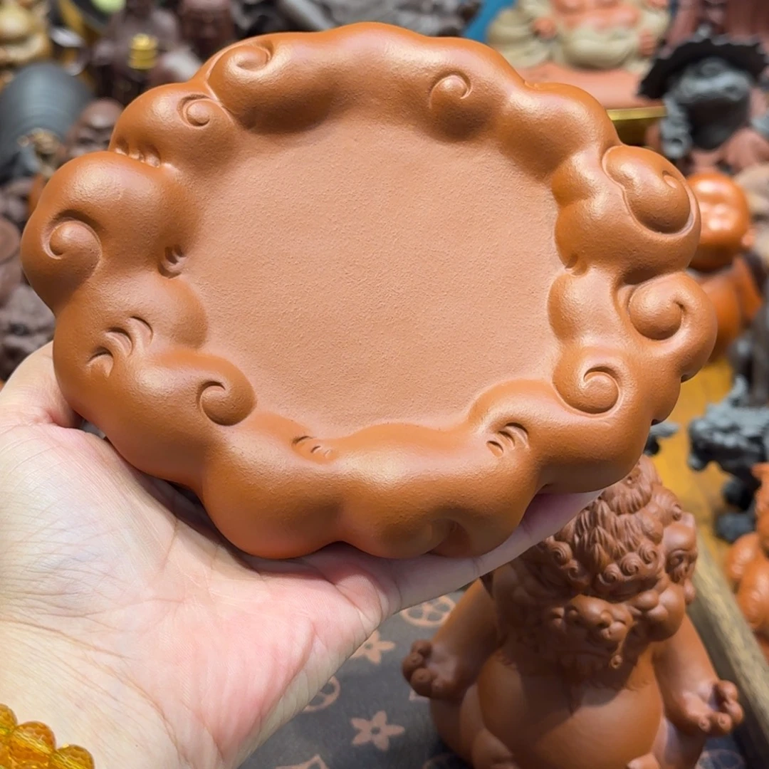 诸***发紫砂茶宠紫砂祥云底座