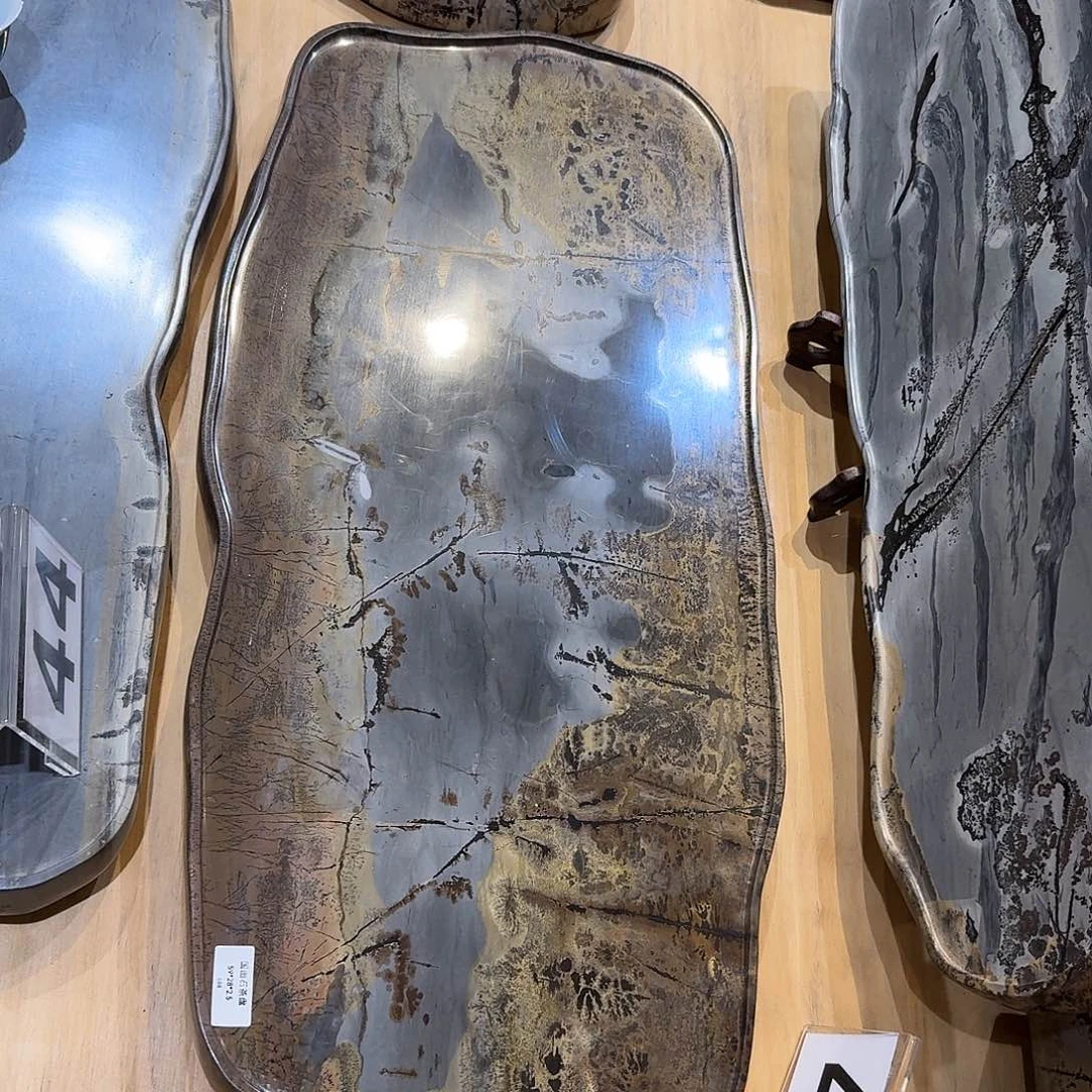 晴***外国画石意境茶盘 干泡