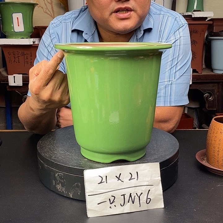 紫砂花盆货号一只JNY6