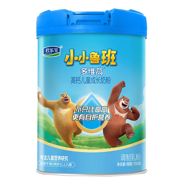 【团长专属】君乐宝旗舰店小小鲁班多维高700g听装高钙儿童成长奶粉