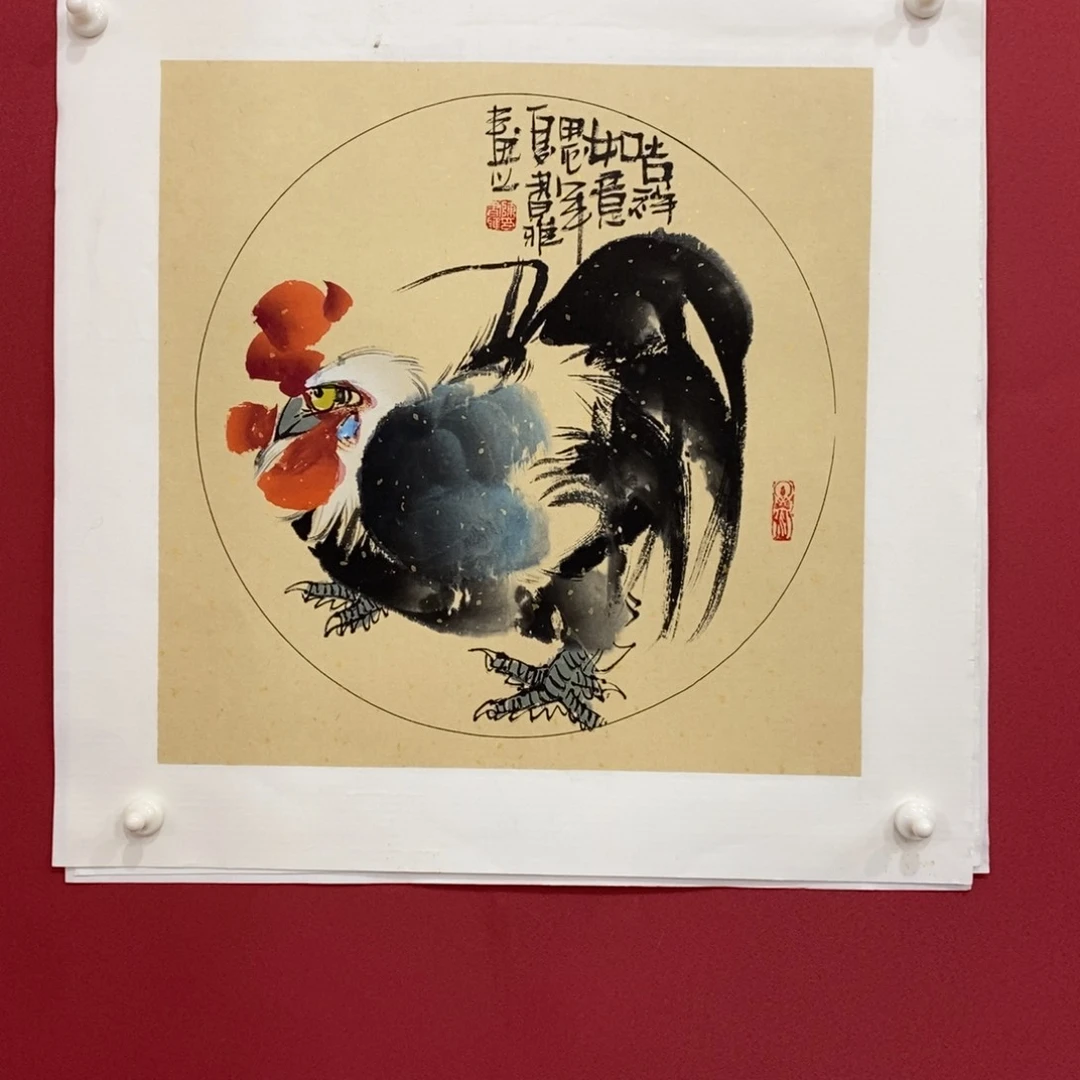 国画陈书雅小品33*33真人真品