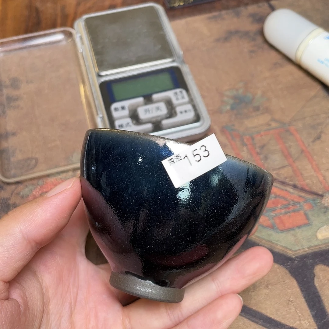茶盏153 福临号建盏柴烧薄胎微瑕