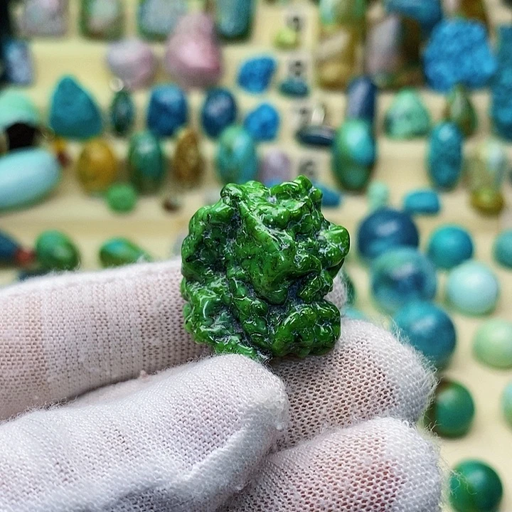 绿松石未镶嵌配饰灰*狼