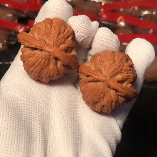 把件文玩核桃白狮子39