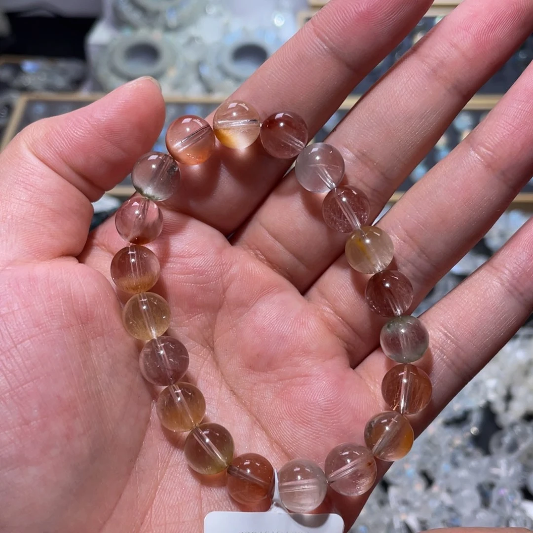 水晶手链未镶嵌彩兔毛手链9.5mm
