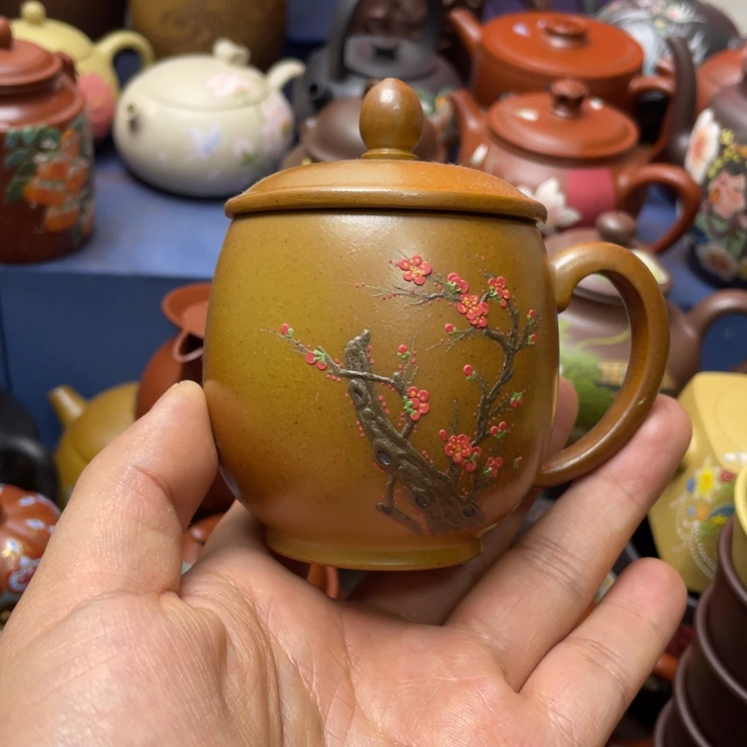茶杯红泥紫砂主人杯150cc