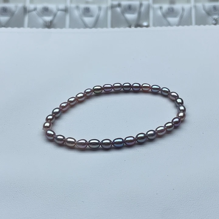 淡水珍珠手绳银S925镶嵌