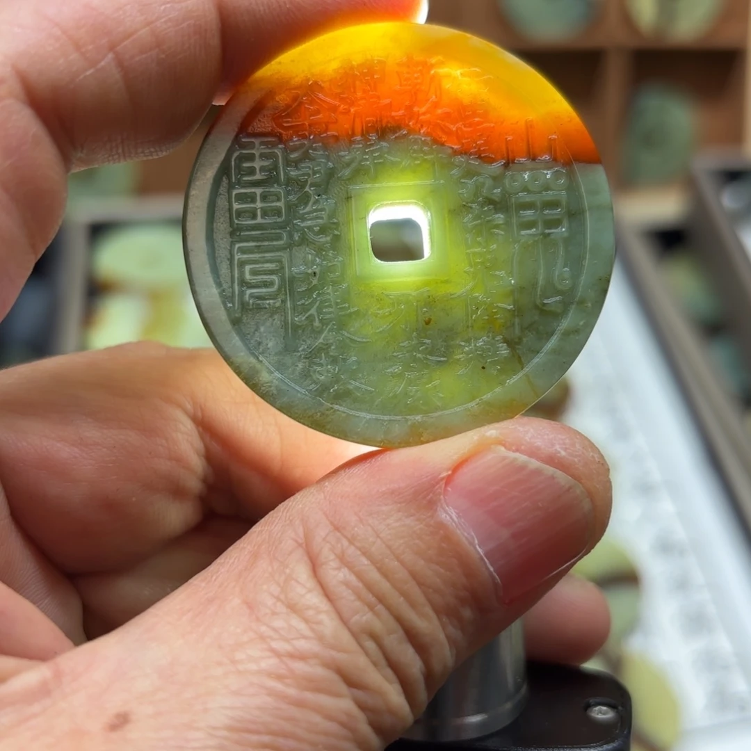 岫玉岫玉山鬼未镶嵌