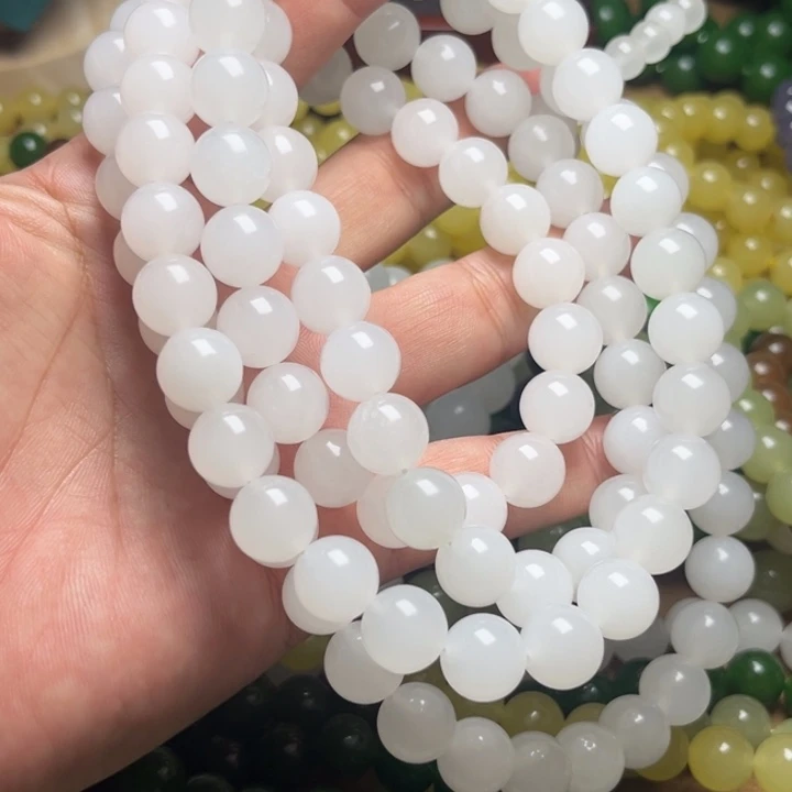 脂白12mmm108颗项链