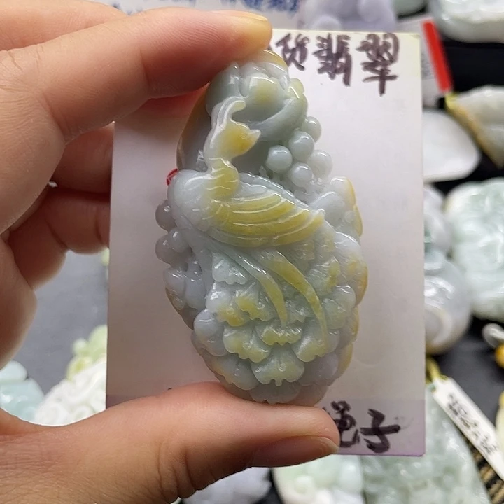 颈饰未镶嵌翡翠天然翡翠