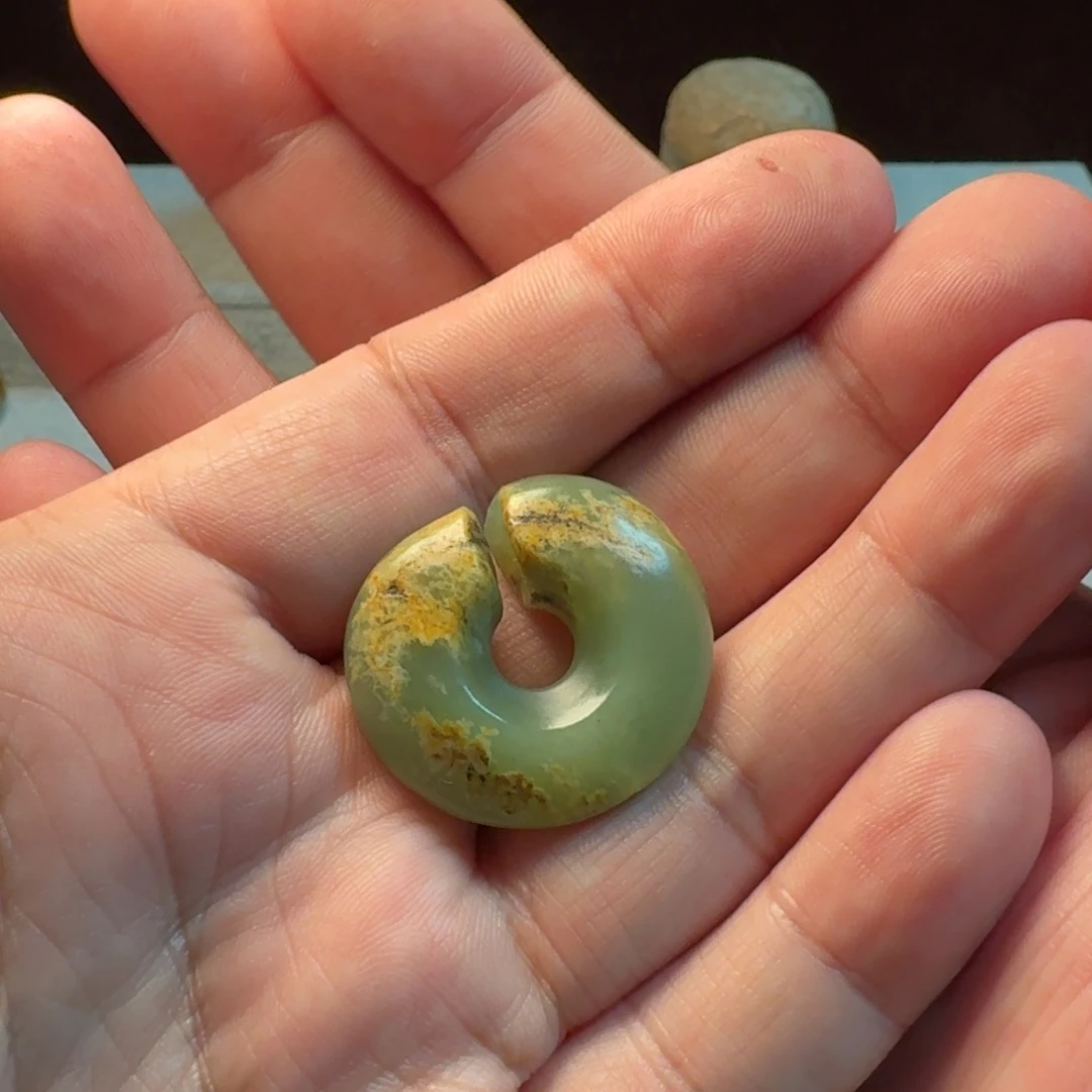 清***李和田玉未镶嵌挂件