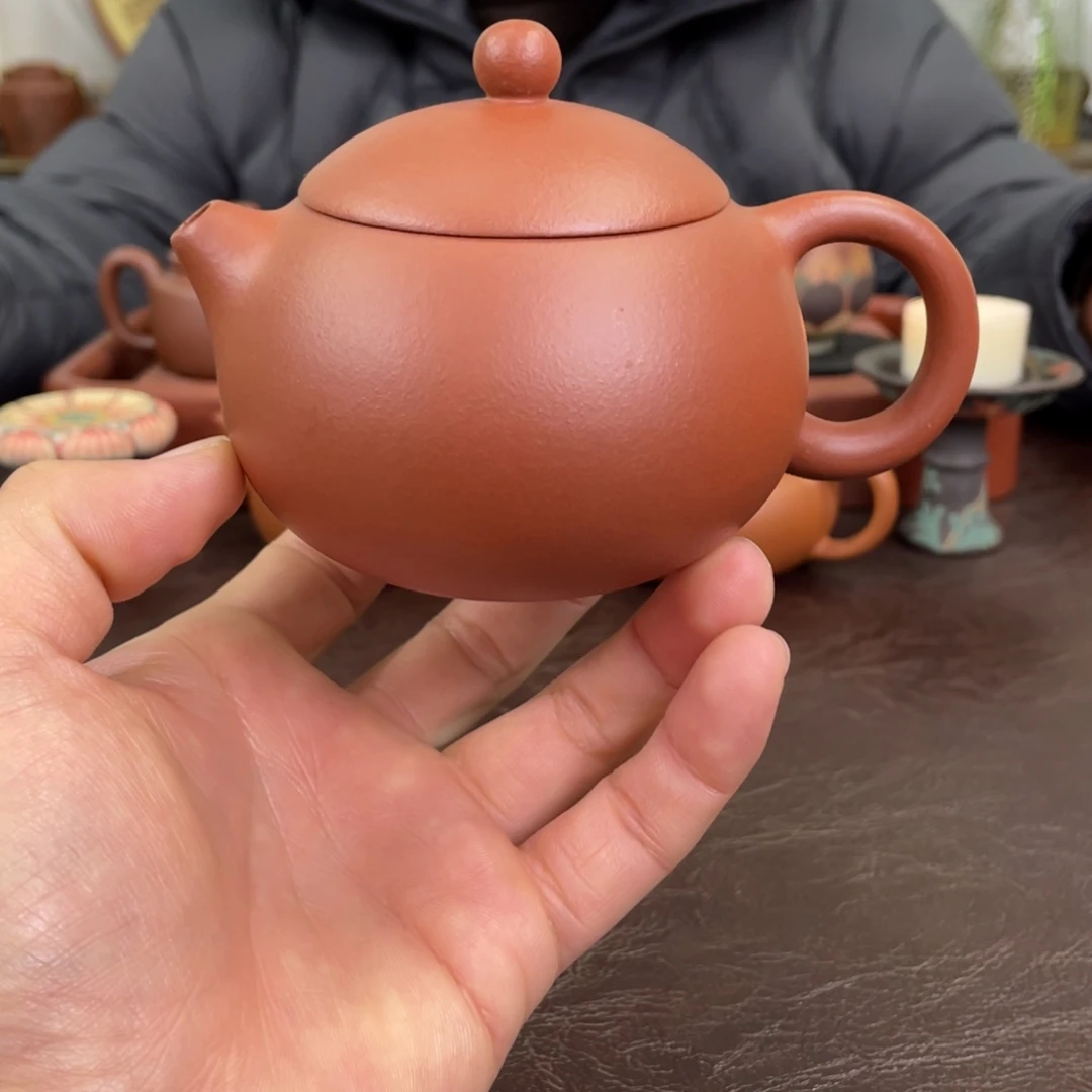 紫砂茶壶西施大红泥